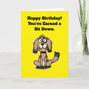Happy Birthday From Your Dog Funny Card