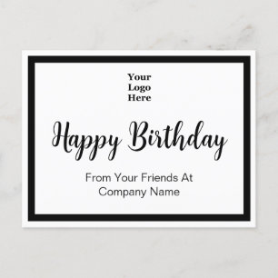 Happy Birthday From Your Friends At Business Postcard