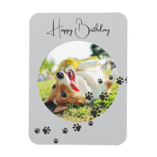 Happy Birthday from Your Furry Friend 2 Photos Magnet