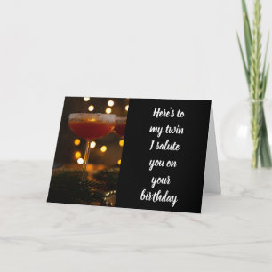 **HAPPY BIRTHDAY FROM YOUR TWIN** CARD