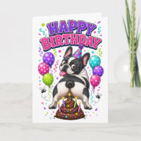 Happy Birthday Funny Pooping Dog