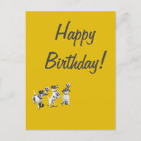 Happy birthday funny sport dogs card