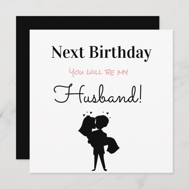 Happy Birthday Future Husband Holiday Card (Front/Back)