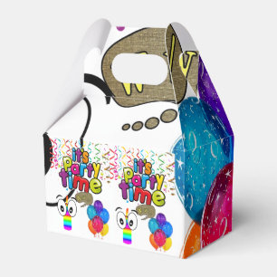 Happy Birthday Gable Favor Box Party Time