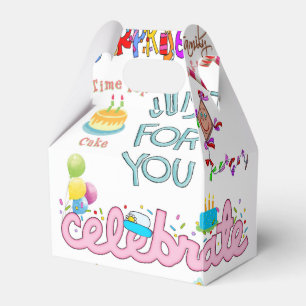Happy Birthday Gable Favour Box Friends Family