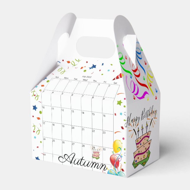 Happy Birthday Gable Favour Box July 2022 (Front Side)