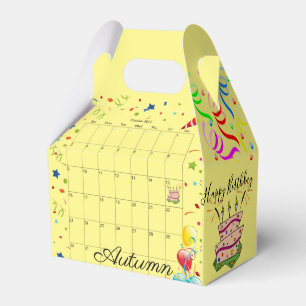 Happy Birthday Gable Favour Box October 2022