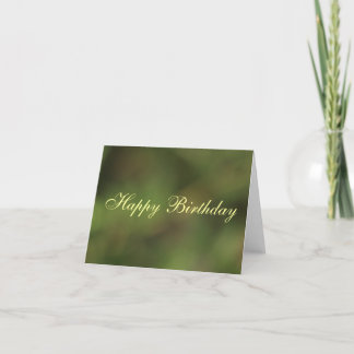 Happy Birthday general green hues card