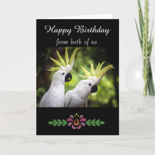 Happy Birthday - General - Painted Cockatoos Card