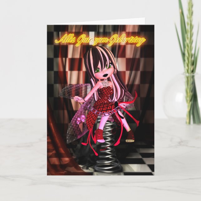 Happy Birthday - German Happy Birthday Card (Front)