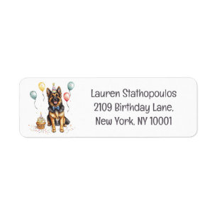 Happy Birthday German Shepherd Dog