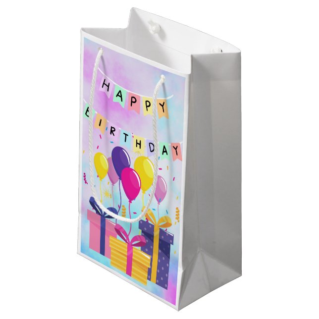 Happy Birthday gift Bag (Front Angled)