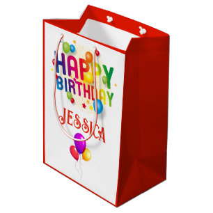Happy Birthday Gift Bag Add Recipients Name