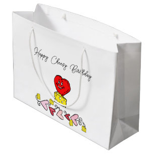 Happy Birthday Gift Bag Cheesy Birthday