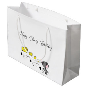 Happy Birthday Gift Bag Cheesy Birthday