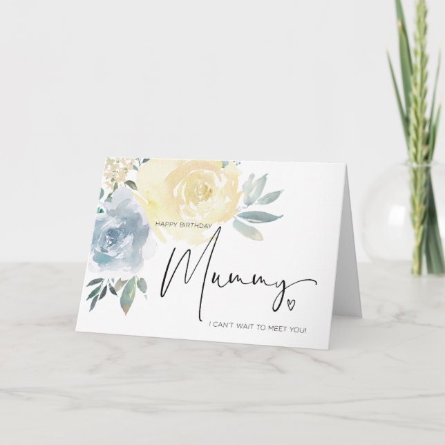 Happy Birthday Gift For Mom to Be From Baby Bump Card (Front)