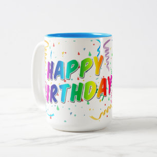 Happy Birthday Gift Mug – Colorful & Cheerful Desi