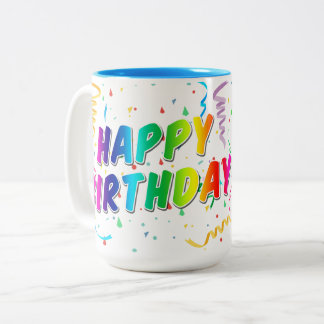 Happy Birthday Gift Mug – Colorful & Cheerful Desi