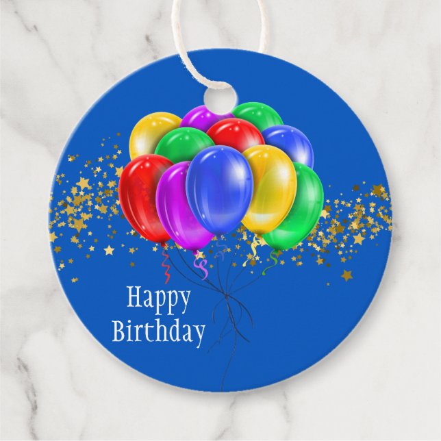 Happy Birthday Gift Tag (Front)