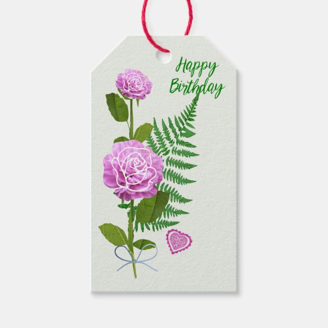 Happy Birthday Gift Tag: Tags (Front)