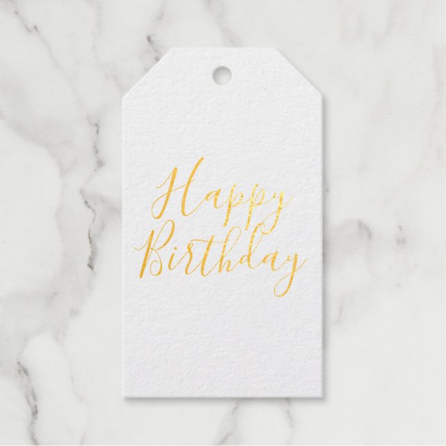 Happy Birthday Gift Tags (Front)