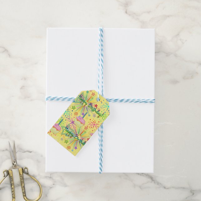 Happy Birthday Gift Tags (With Twine)