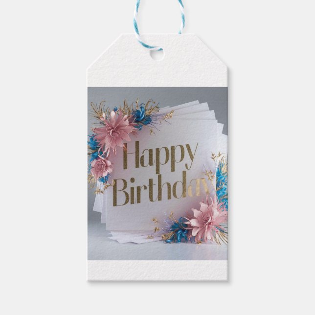 Happy Birthday Gift Tags (Front)