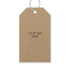 Happy Birthday Gift Tags, Birthday Tags, Kraft