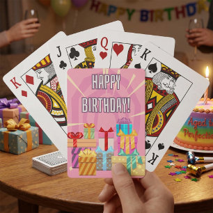 Happy Birthday Gifts Playing Cards