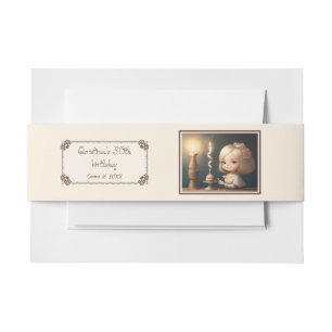 Happy Birthday Girl 01 Invitation Belly Band