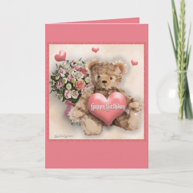 Happy Birthday - Girl Card (Front)