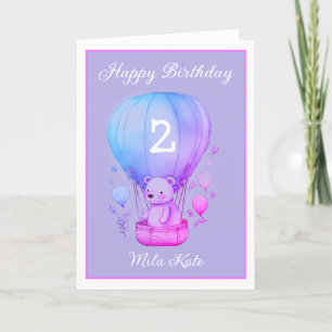 Happy Birthday girl congrats greeting card