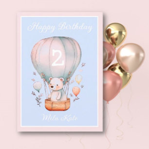 Happy Birthday girl congrats greeting card