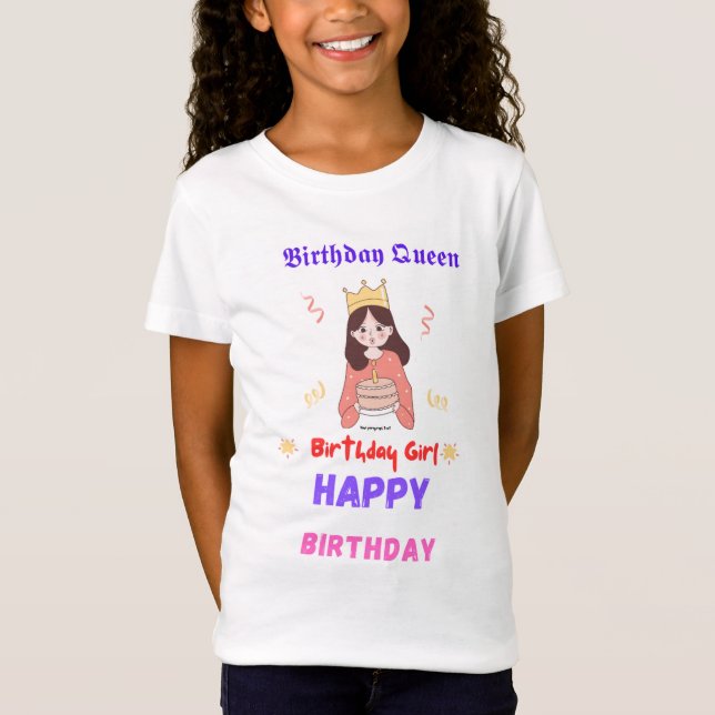 Happy Birthday Girl T-shirt (Front)