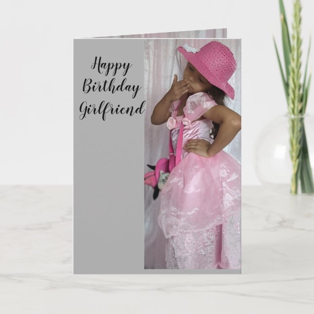 HAPPY BIRTHDAY GIRLFRIEND card (Front)