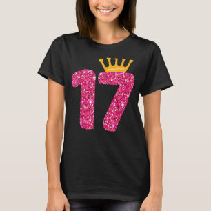 Happy Birthday Girls 17th Party 17 Years Old Bday T-Shirt