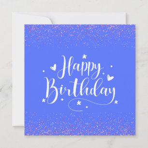 Happy Birthday Glitter Card