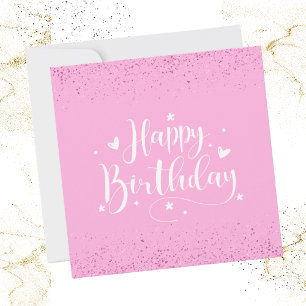 Happy Birthday Glitter Card