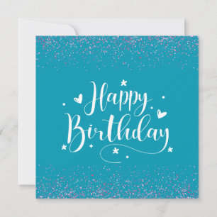 Happy Birthday Glitter Card