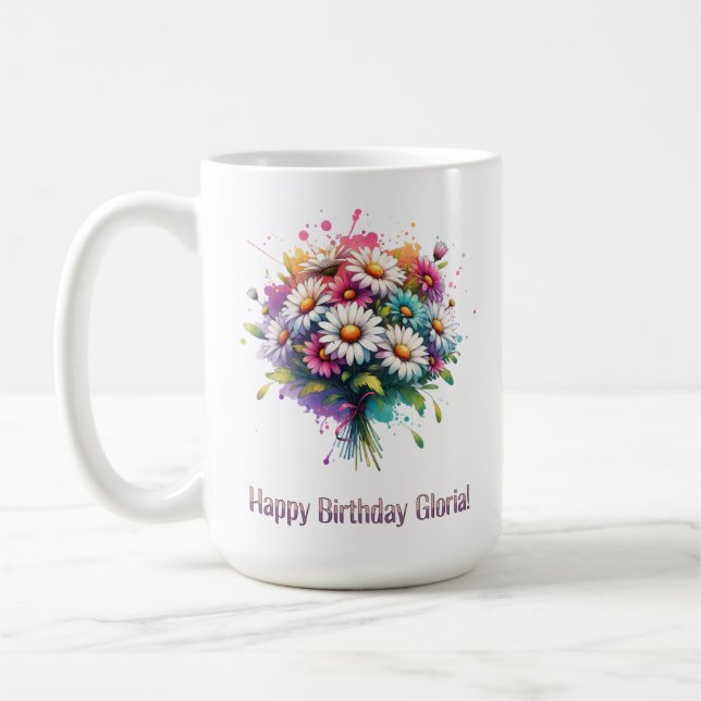 Happy Birthday Gloria Coffee Mug (Left)