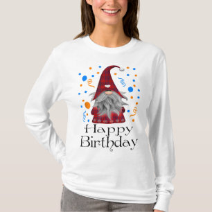 Happy Birthday Gnome Plaid Cute Party Gifts T-Shirt