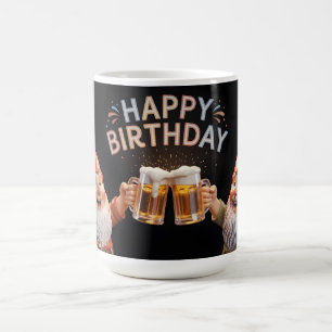 "Happy Birthday" Gnomes Toasting Beer Mugs