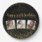 Happy Birthday Gold Glitter Photos Any Year Custom