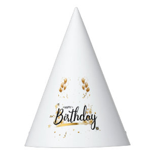 Happy Birthday Gold Party Hat