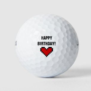 Happy Birthday golf ball gift idea for him or her