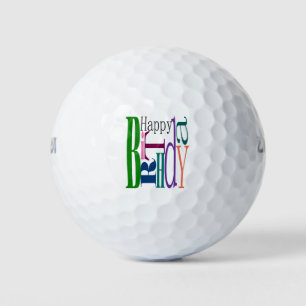 happy birthday golf balls