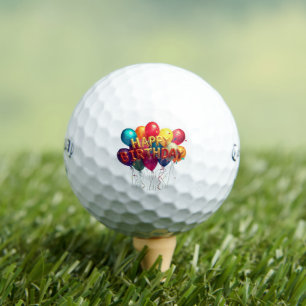 HAPPY BIRTHDAY GOLF BALLS