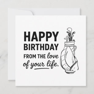 Happy Birthday Golfer Card