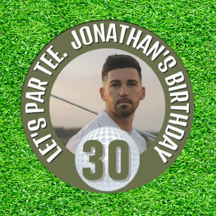 Happy Birthday, Golfing Legend Paper Plate