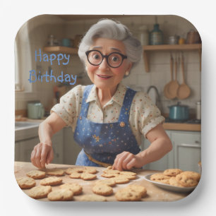 Happy Birthday Gramma Paper Plate